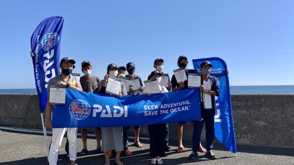 PADIダイビングインストラクター試験2022年10月稲取：合格者