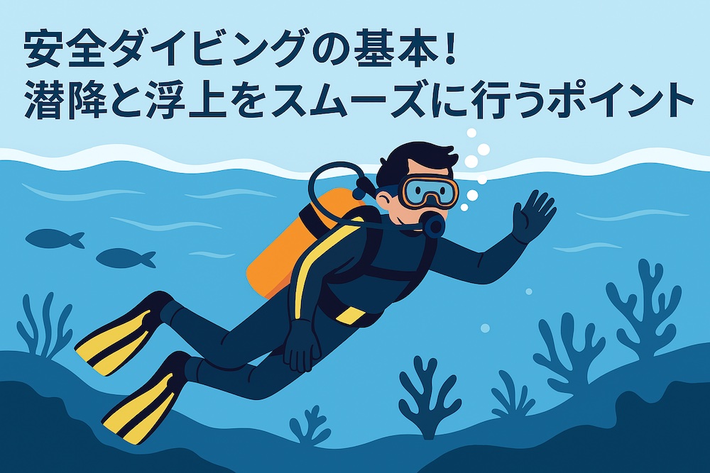 安全ダイビングの基本！潜降と浮上をスムーズに行うポイント
