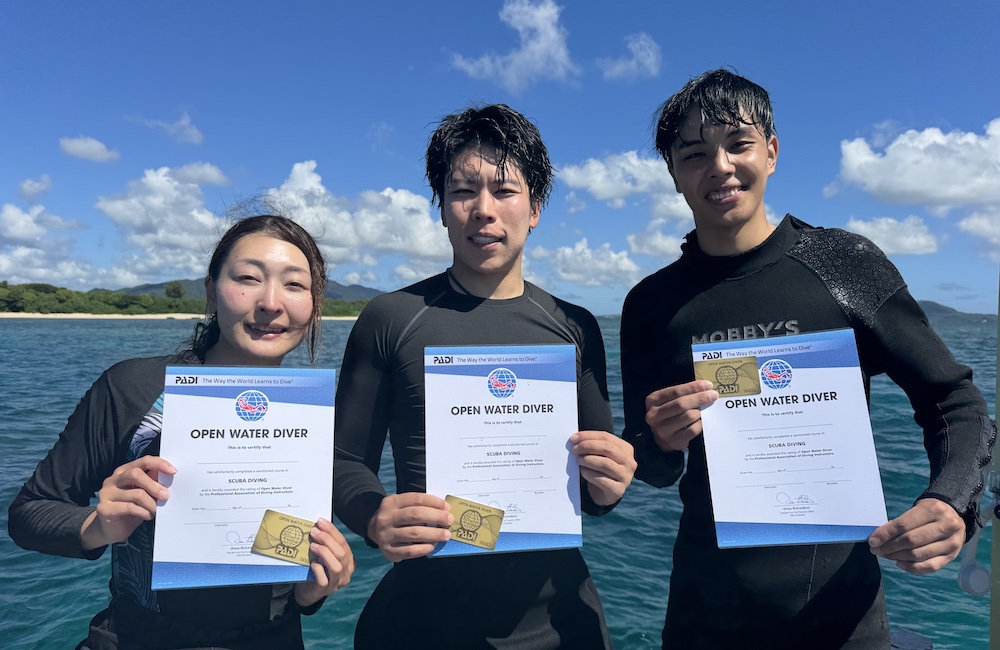 石垣島 PADIオープンウォーターダイバー認定