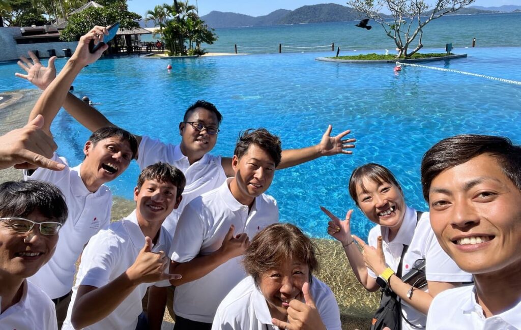 Course Director Training Courseに参加した日本人チームの集合写真