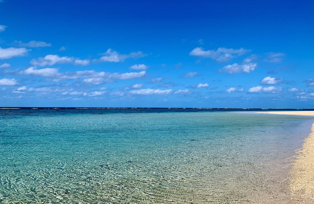 IDCトレーニングを実施した米原ビーチの海の風景